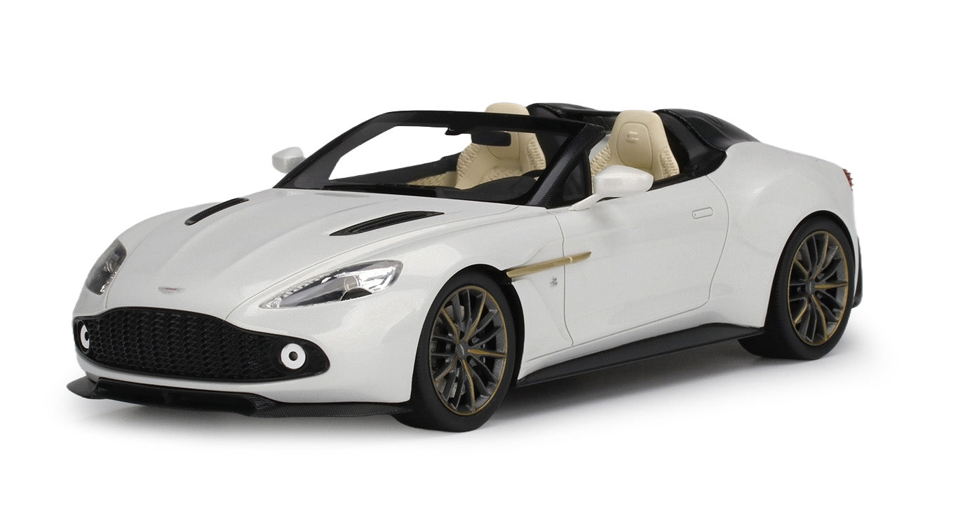 ASTON MARTIN VANQUISH ZAGATO SPEEDSTER ESCAPING WHITE TOP SPEED
