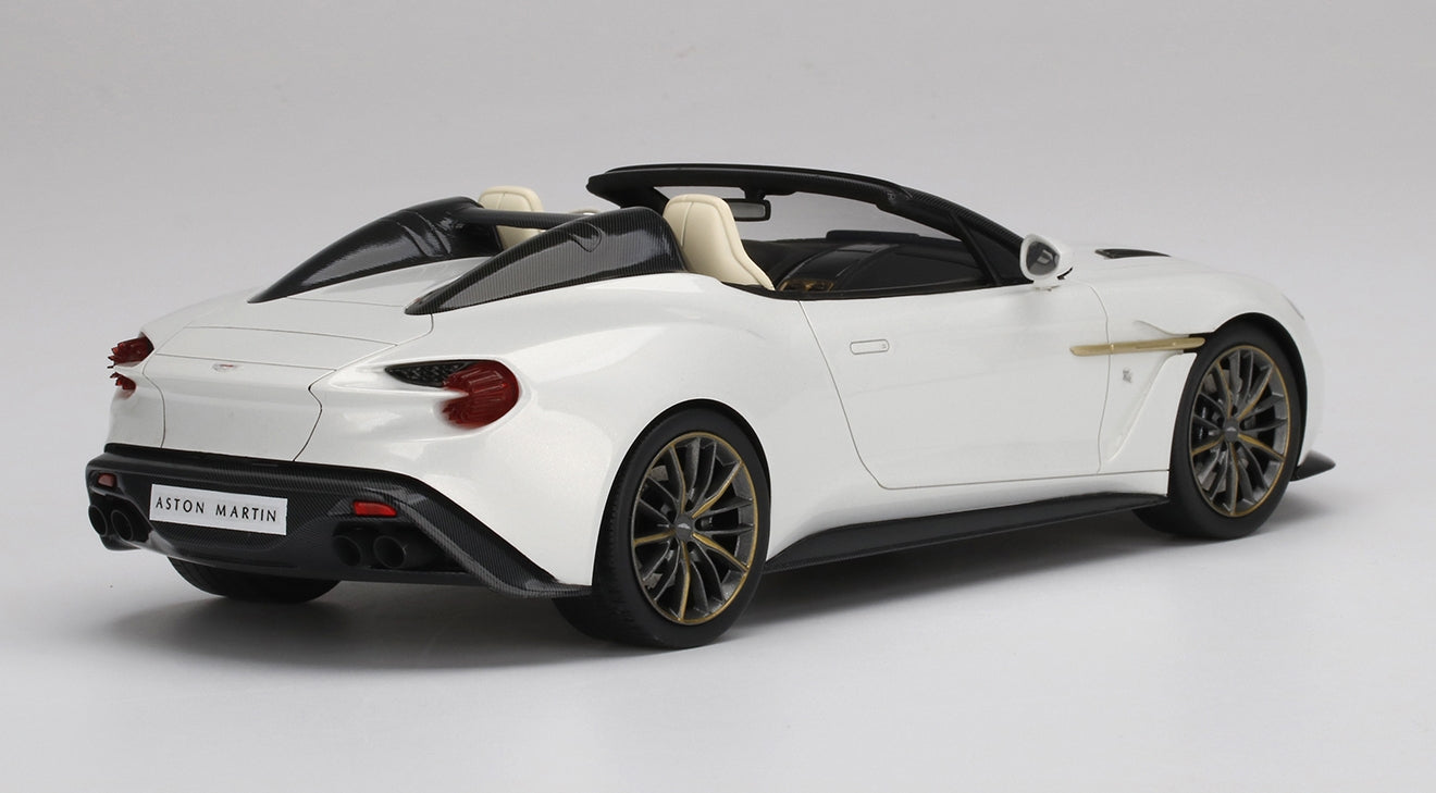 ASTON MARTIN VANQUISH ZAGATO SPEEDSTER ESCAPING WHITE TOP SPEED
