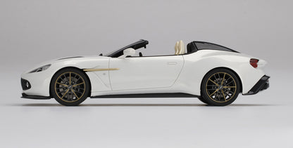 ASTON MARTIN VANQUISH ZAGATO SPEEDSTER ESCAPING WHITE TOP SPEED