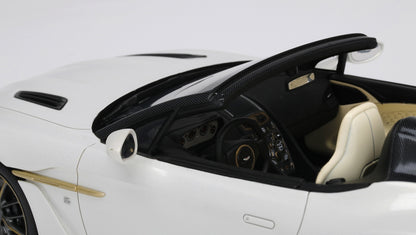 ASTON MARTIN VANQUISH ZAGATO SPEEDSTER ESCAPING WHITE TOP SPEED