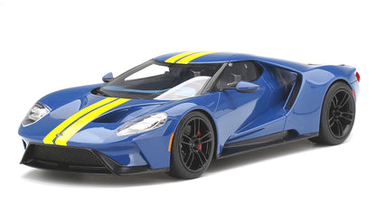 FORD GT SUNOCO BLUE WITH YELLOW STRIPE TOP SPEED
