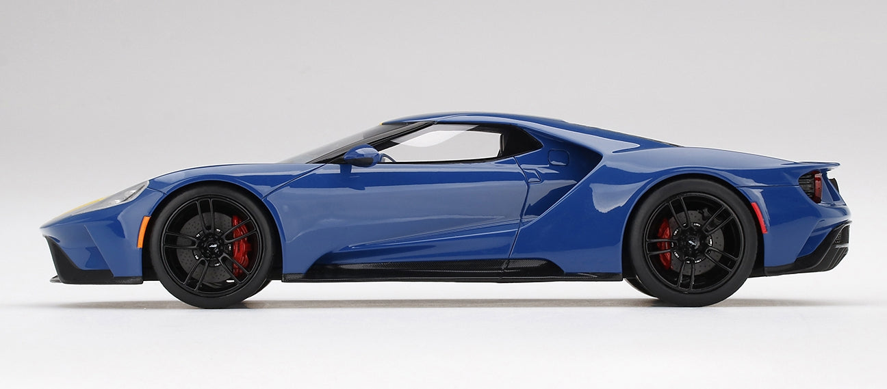 FORD GT SUNOCO BLUE WITH YELLOW STRIPE TOP SPEED