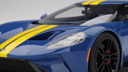 FORD GT SUNOCO BLUE WITH YELLOW STRIPE TOP SPEED