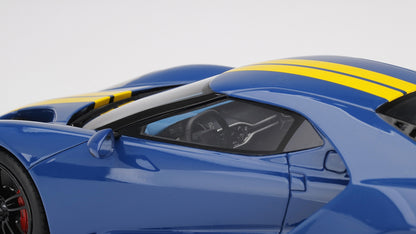 FORD GT SUNOCO BLUE WITH YELLOW STRIPE TOP SPEED
