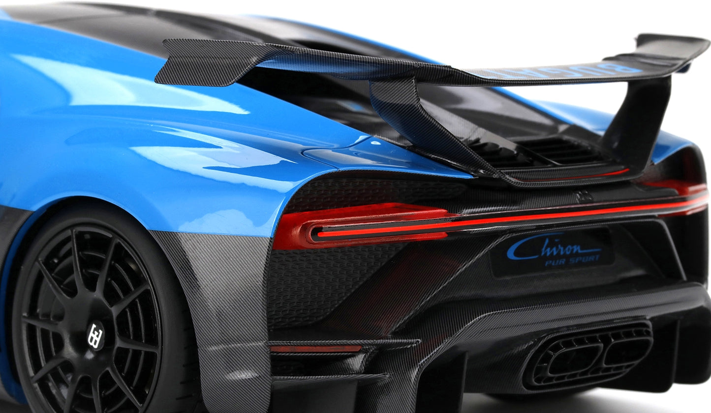 BUGATTI CHIRON PUR SPORT AGILE BLU TOP SPEED