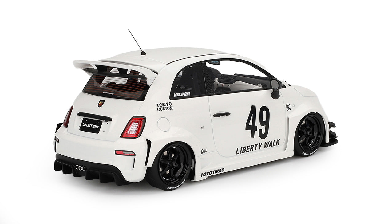 FIAT ABARTH 595 GARA WHITE LB-WORKS X ABAS WORKS TOP SPEED