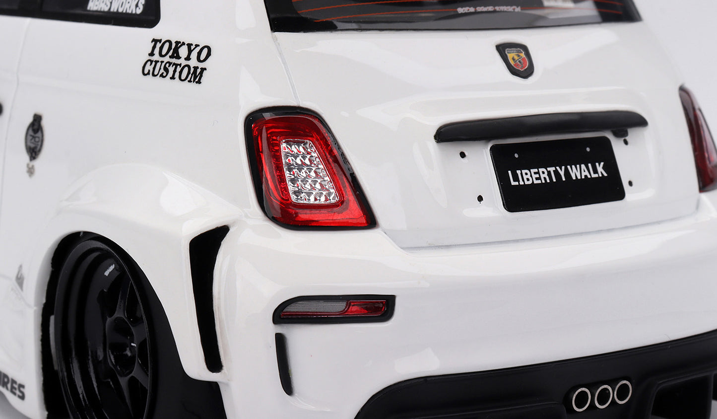 FIAT ABARTH 595 GARA WHITE LB-WORKS X ABAS WORKS TOP SPEED
