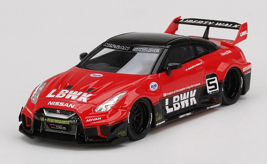 NISSAN 35GT-RR LB-SILHOUETTE WORKS GT VER.1 RED &amp; BLACK