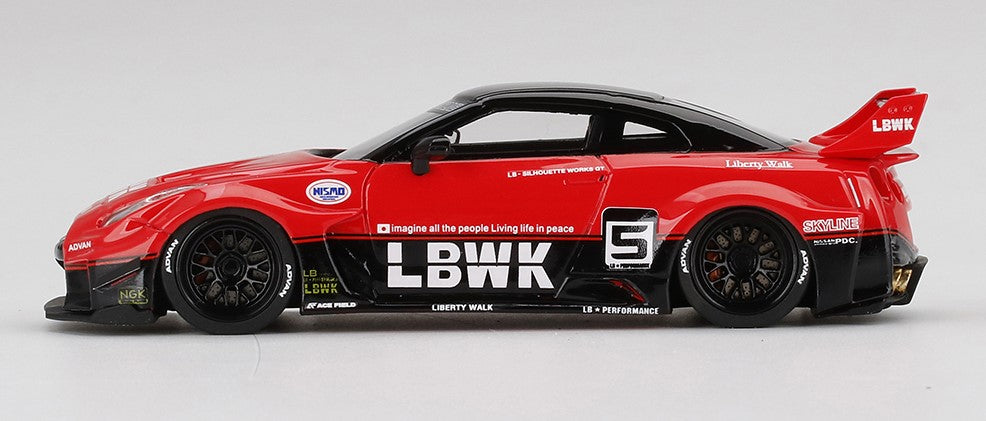 NISSAN 35GT-RR LB-SILHOUETTE WORKS GT VER.1 RED &amp; BLACK
