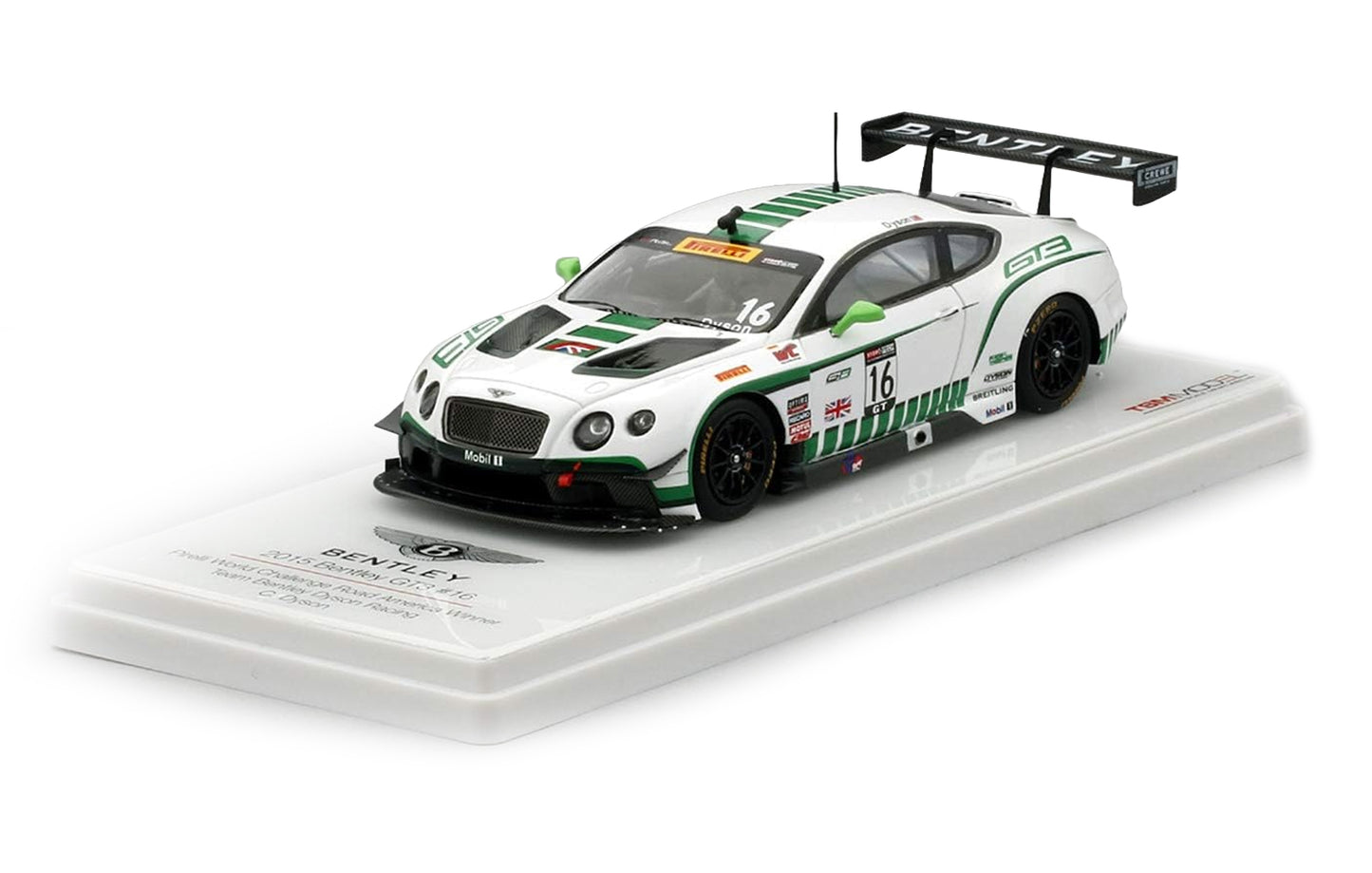 BENTLEY GT3 #16 DYSON RACING WINNER PIRELLI WORLD CHALLENGE ROAD AMERICA 2015