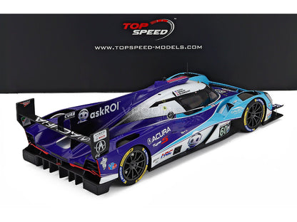 Acura Type S hybrid race car scale model car by Vroomi, detailed livery, 1/18 die-cast replica