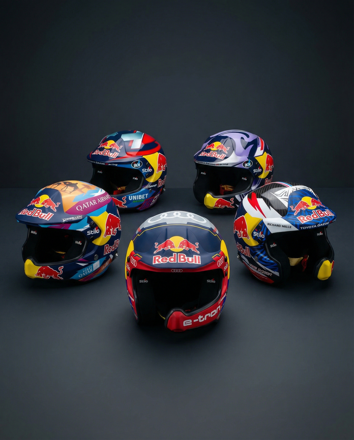 Helmets of Rally Drivers in scale 1/2