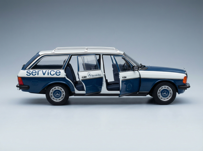MERCEDES BENZ - E-CLASS 200TE SW STATION WAGON T-MODEL (S123) MERCEDES CAR SERVICE 1980 - BLUE WHITE