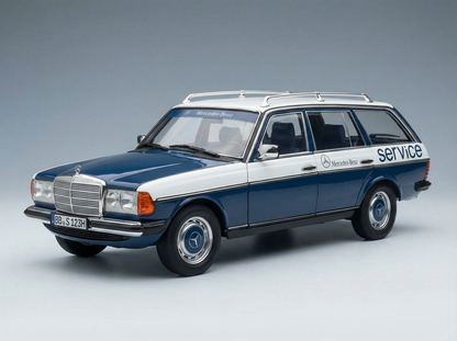 MERCEDES BENZ - E-CLASS 200TE SW STATION WAGON T-MODEL (S123) MERCEDES CAR SERVICE 1980 - BLUE WHITE