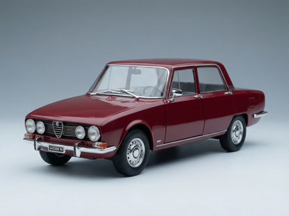 Red classic sedan scale model car collectible, now offered for purchase on Vroomi