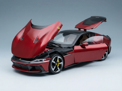 12CILINDRI 2024 - WITH SHOWCASE - NUMBERED ONE BY ONE - ROSSO IMOLA - RED MET