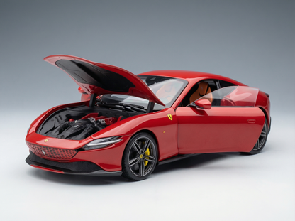 FERRARI - ROMA 2019 - WITH SHOWCASE - NUMBERED ONE BY ONE - ROSSO CORSA 322 - RED