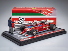 FERRARI - DIORAMA - F1 126CK N 27 WINNER MONACO GP 1981 GILLES VILLENEUVE WITH FIGURES - GILLES VILLENEUVE WINNER COLLECTION