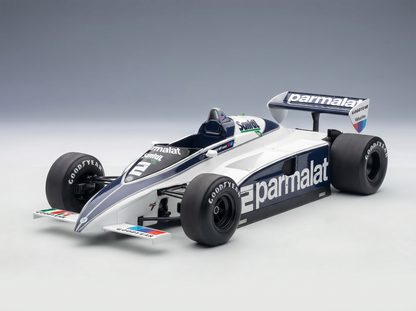 BRABHAM - F1  BT50 PARMALAT N 2 DUTCH GP 1982 RICCARDO PATRESE - WHITE BLUE