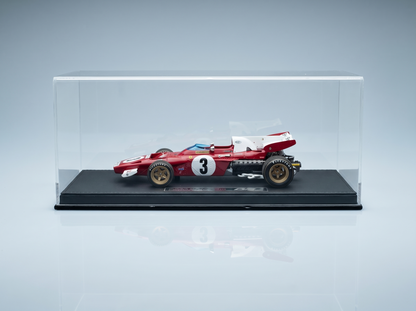 FERRARI - F1  312B2 N 3 3rd DUTCH ZANDVOORT GP 1971 CLAY REGAZZONI - CON VETRINA - WITH SHOWCASE - RED WHITE