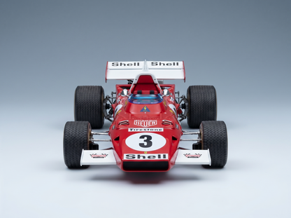 FERRARI - F1  312B2 N 3 3rd DUTCH ZANDVOORT GP 1971 CLAY REGAZZONI - CON VETRINA - WITH SHOWCASE - RED WHITE