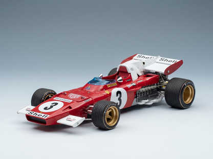 FERRARI - F1  312B2 N 3 3rd DUTCH ZANDVOORT GP 1971 CLAY REGAZZONI - CON VETRINA - WITH SHOWCASE - RED WHITE