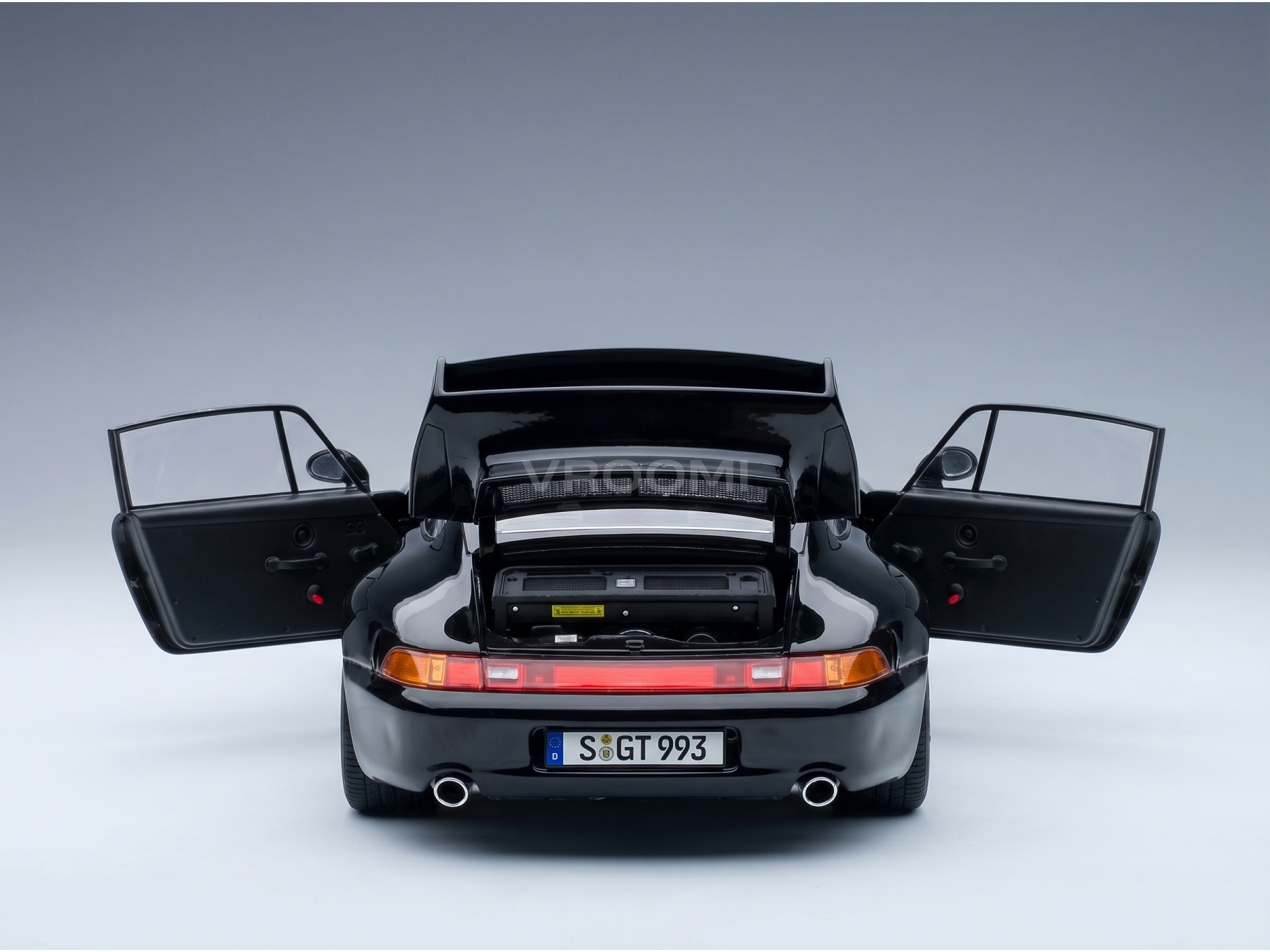 Porsche 911 993 GT2 Coupé 1996 Black Speedline Rims KK Scale 1:12 scale model - image 3