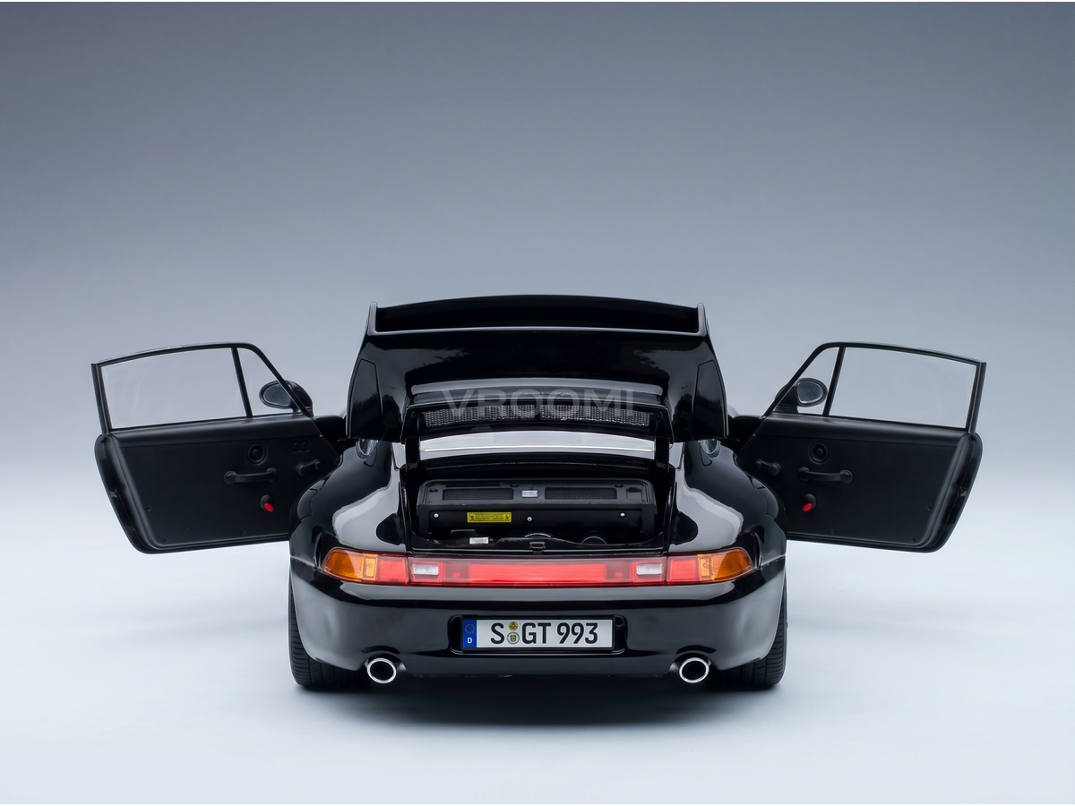 Porsche 911 993 GT2 Coupé 1996 Black Speedline Rims KK Scale 1:12 scale model - image 3