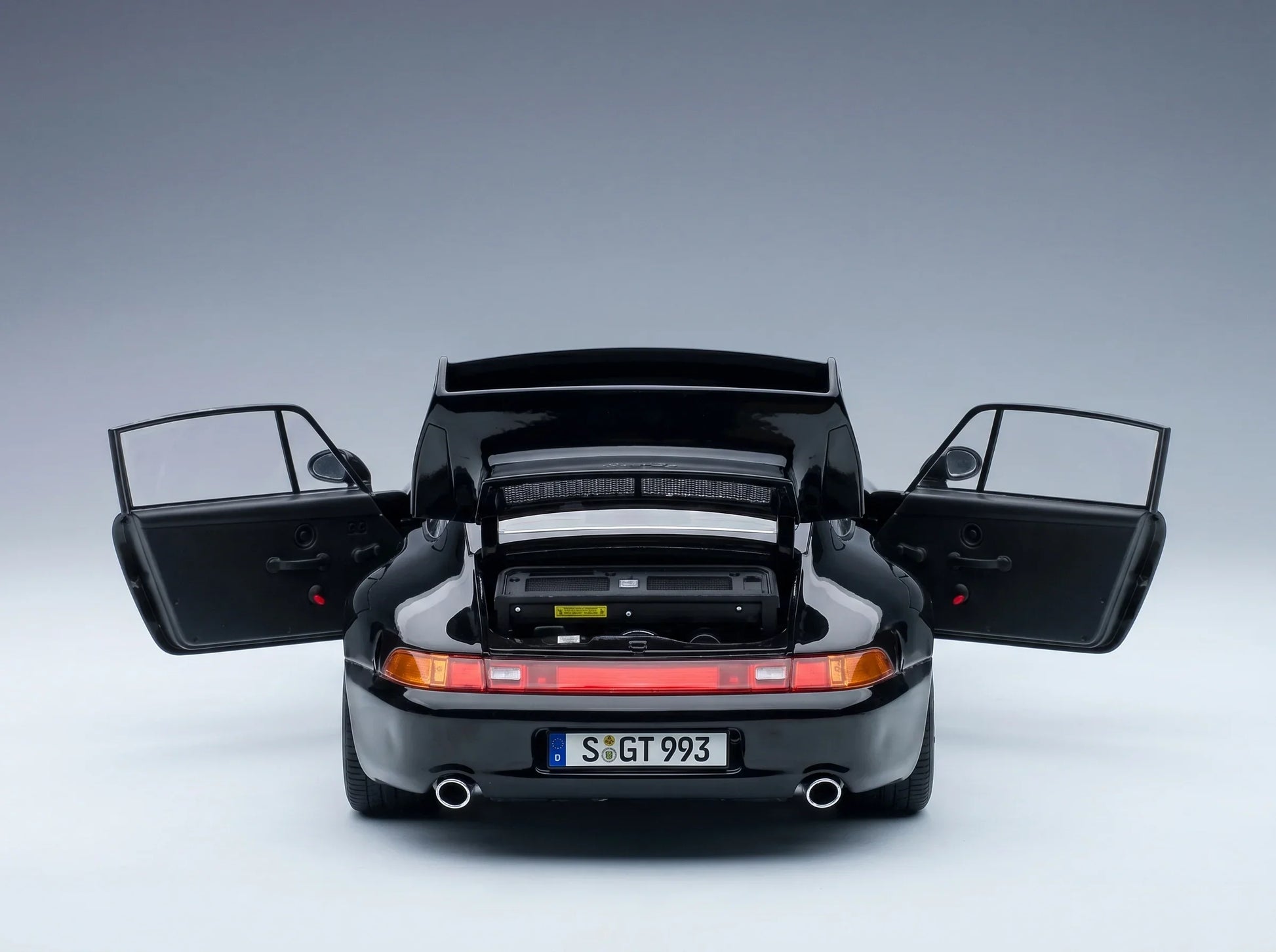 PORSCHE – 911 993 GT2 Coupé 1996 – SPEEDLINE-Felgen – SPEEDLINE-Felgen – Schwarz – Modellauto auf Vroomi