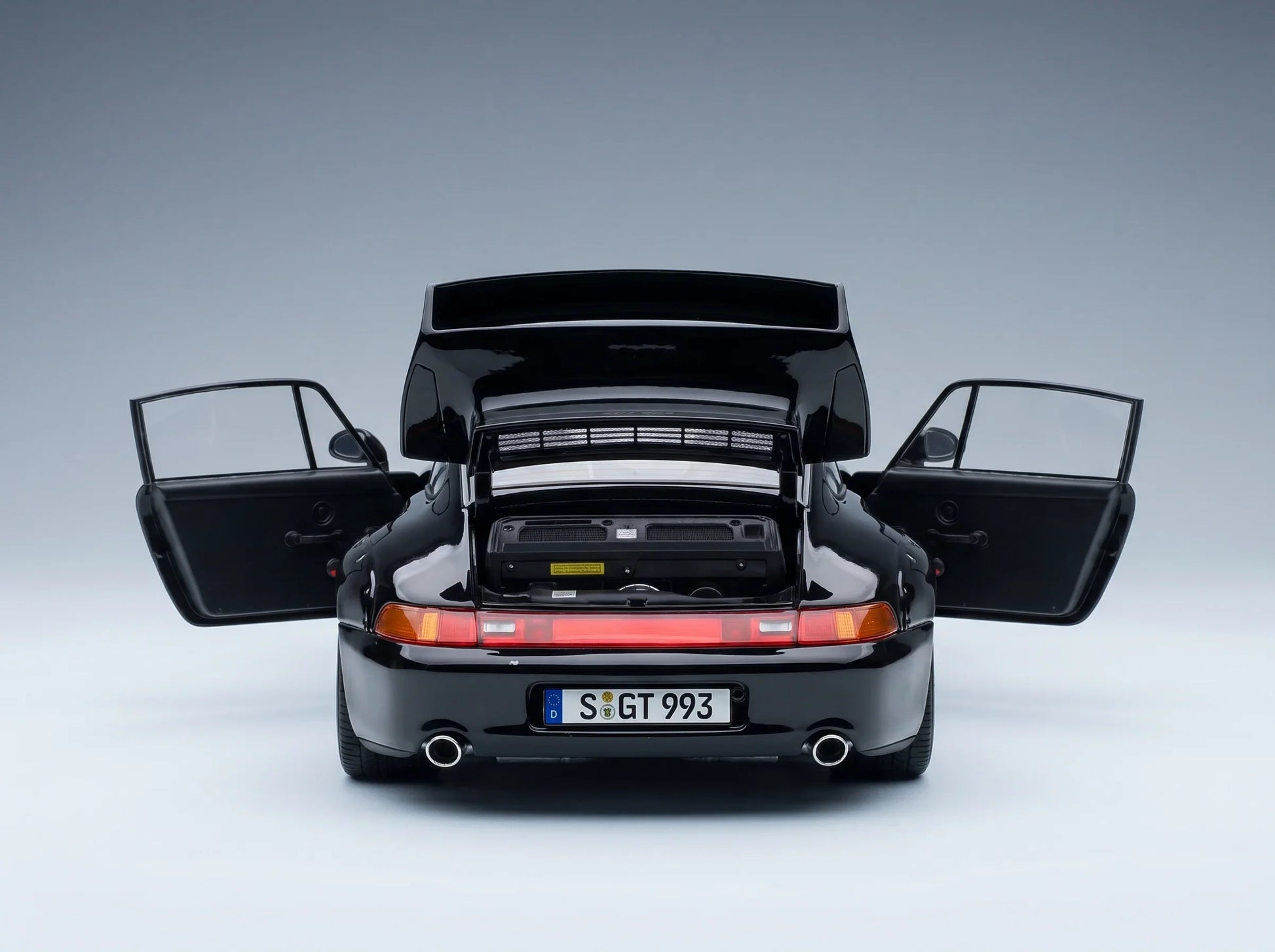PORSCHE – 911 993 GT2 Coupé 1996 – BBS-Felgen – BBS-Felgen – Schwarz – Modellauto auf Vroomi