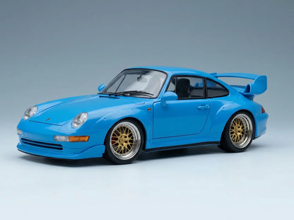 PORSCHE – 911 993 GT2 Coupé 1996 – BBS-Felgen – BBS-Felgen – Hellblau – Modellauto auf Vroomi