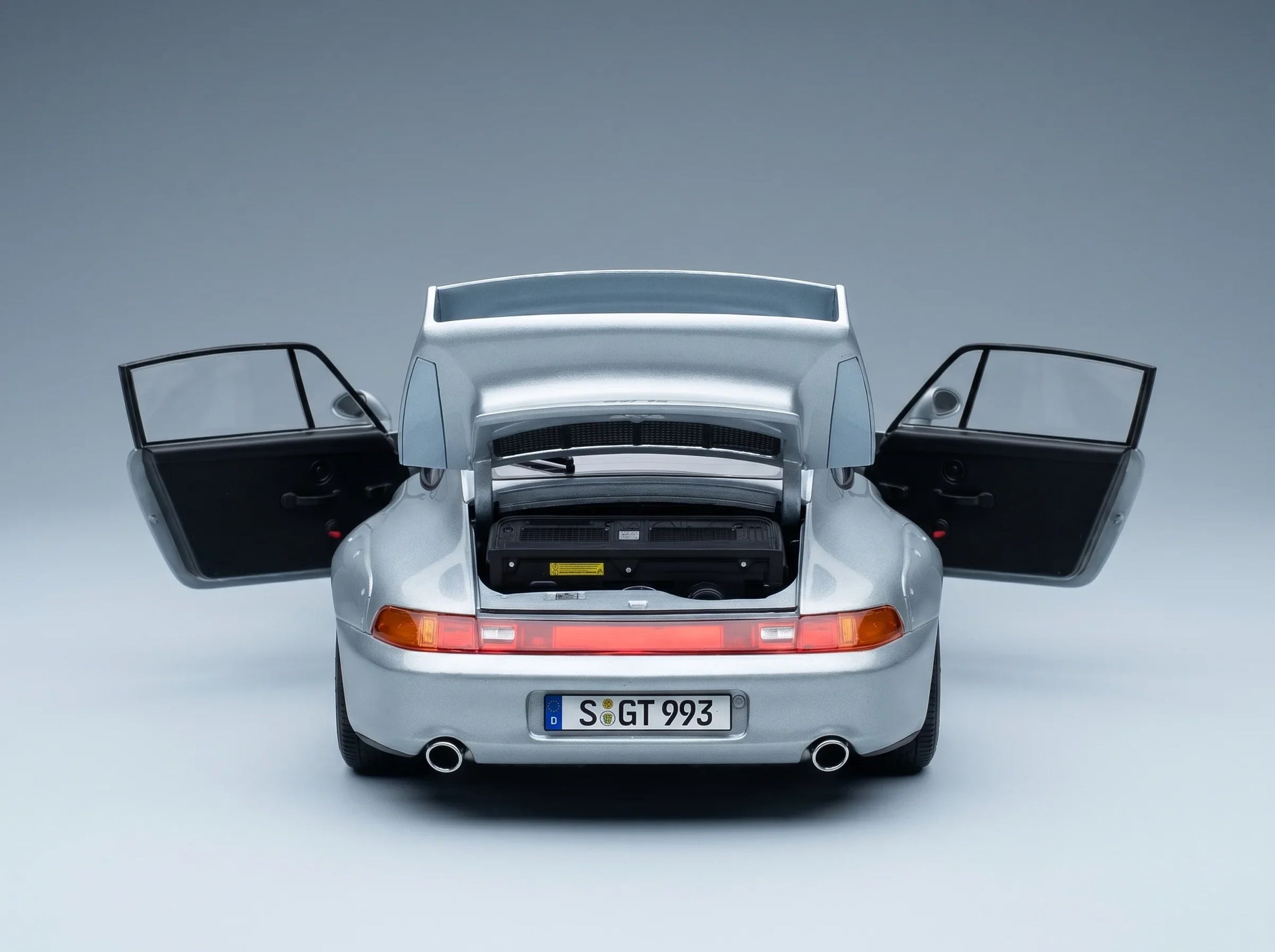 PORSCHE – 911 993 GT2 Coupé 1996 – BBS-Felgen – BBS-Felgen – Silber Modellauto auf Vroomi