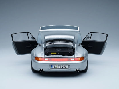 PORSCHE – 911 993 GT2 Coupé 1996 – BBS-Felgen – BBS-Felgen – Silber Modellauto auf Vroomi