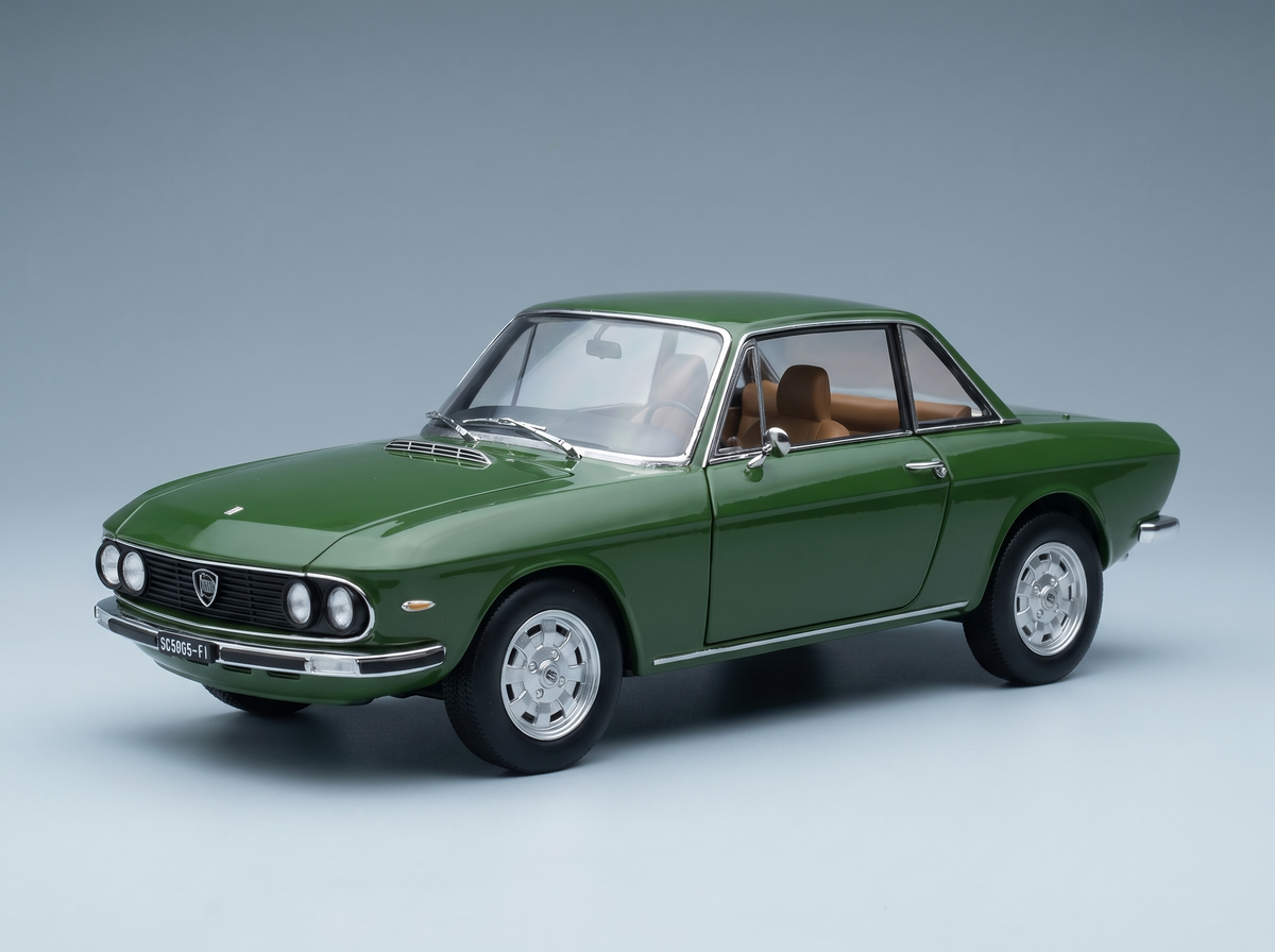 Lancia Fulvia 3 Series 1975 Green Norev 1:18 scale model