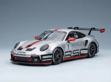 PORSCHE - 911 992 GT3 CUP TRACK EXPERIENCE N 1 COUPE 2023 - SILVER RED Scale model car on Vroomi