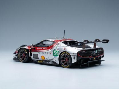 FERRARI - 296 LMGT3 V6 biturbo de 3,0 l del equipo Vista AF Corse n.º 54, 24 Horas de Le Mans 2025: Davide Rigon, Francesco Castellacci, Thomas Flohr - Rojo plateado