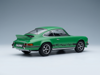 PORSCHE – 911 CARRERA RS 2.7 COUPÉ 1973 – GRÜN-SCHWARZ Modellauto auf Vroomi