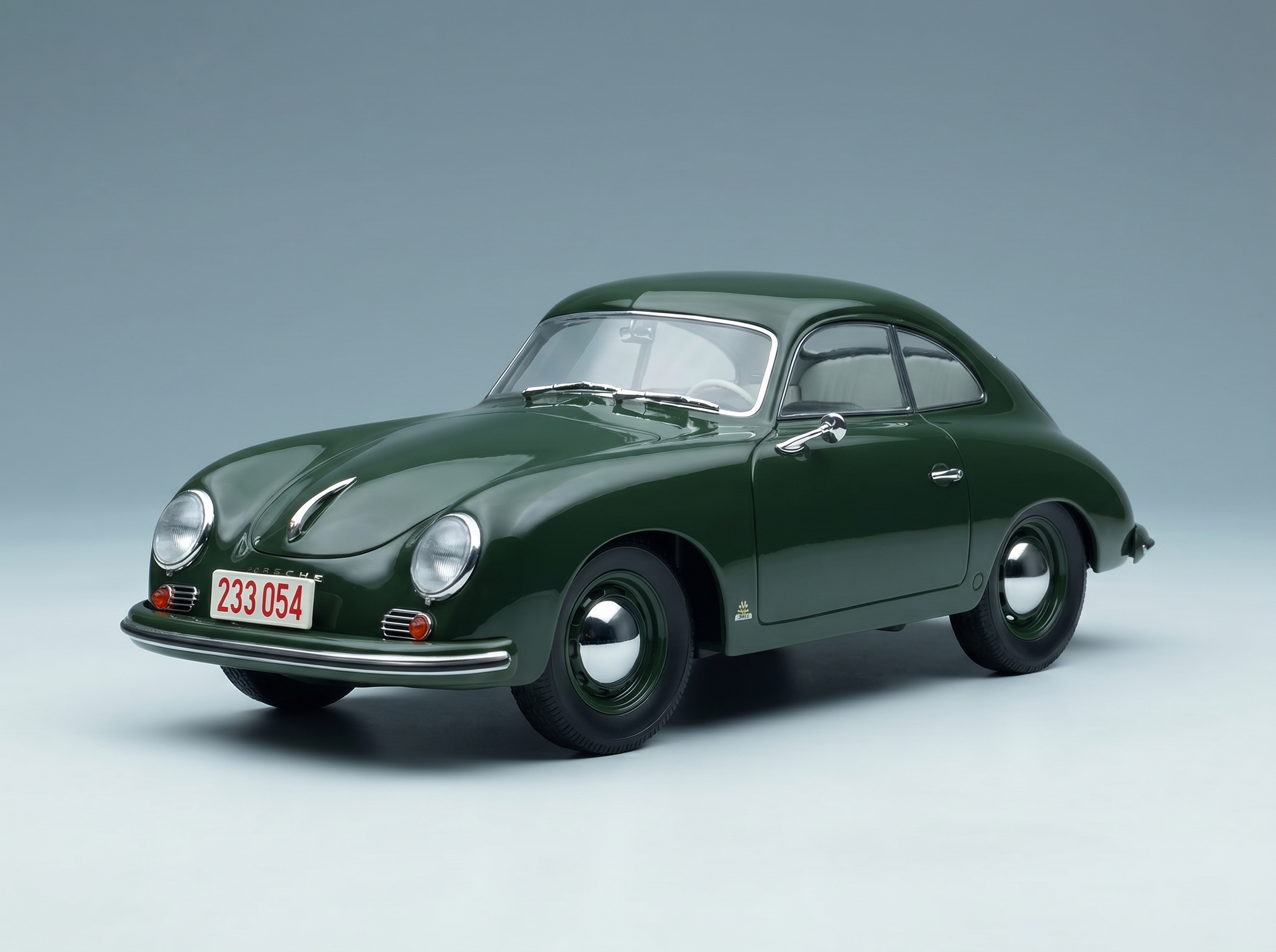 PORSCHE – 356 COUPÉ 1954 – GRÜN Modellauto auf Vroomi