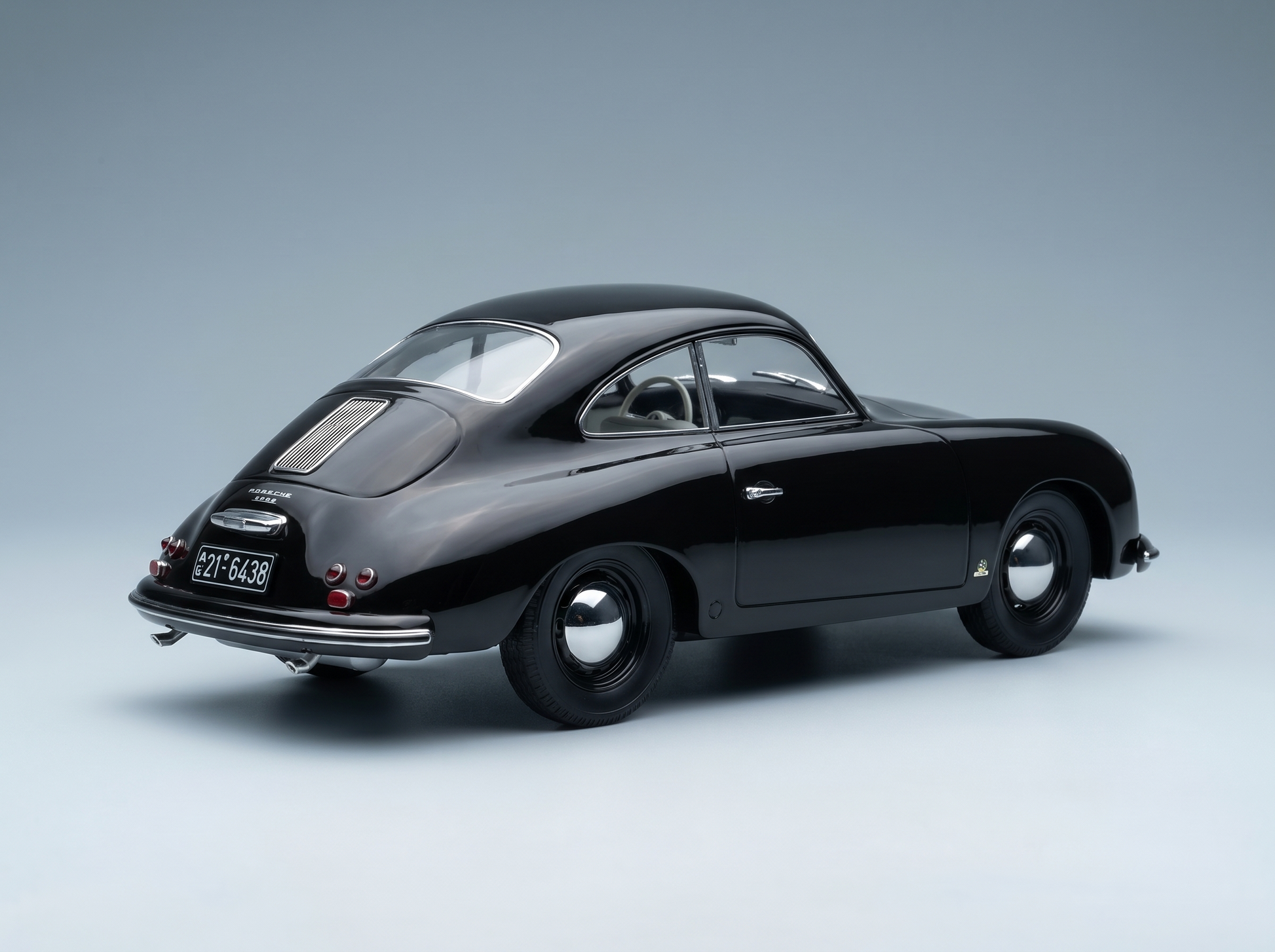 PORSCHE – 356A COUPÉ 1952 – SCHWARZ Modellauto auf Vroomi