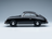 Black Porsche 356 scale model car from Vroomi, showcasing classic design and glossy finish.