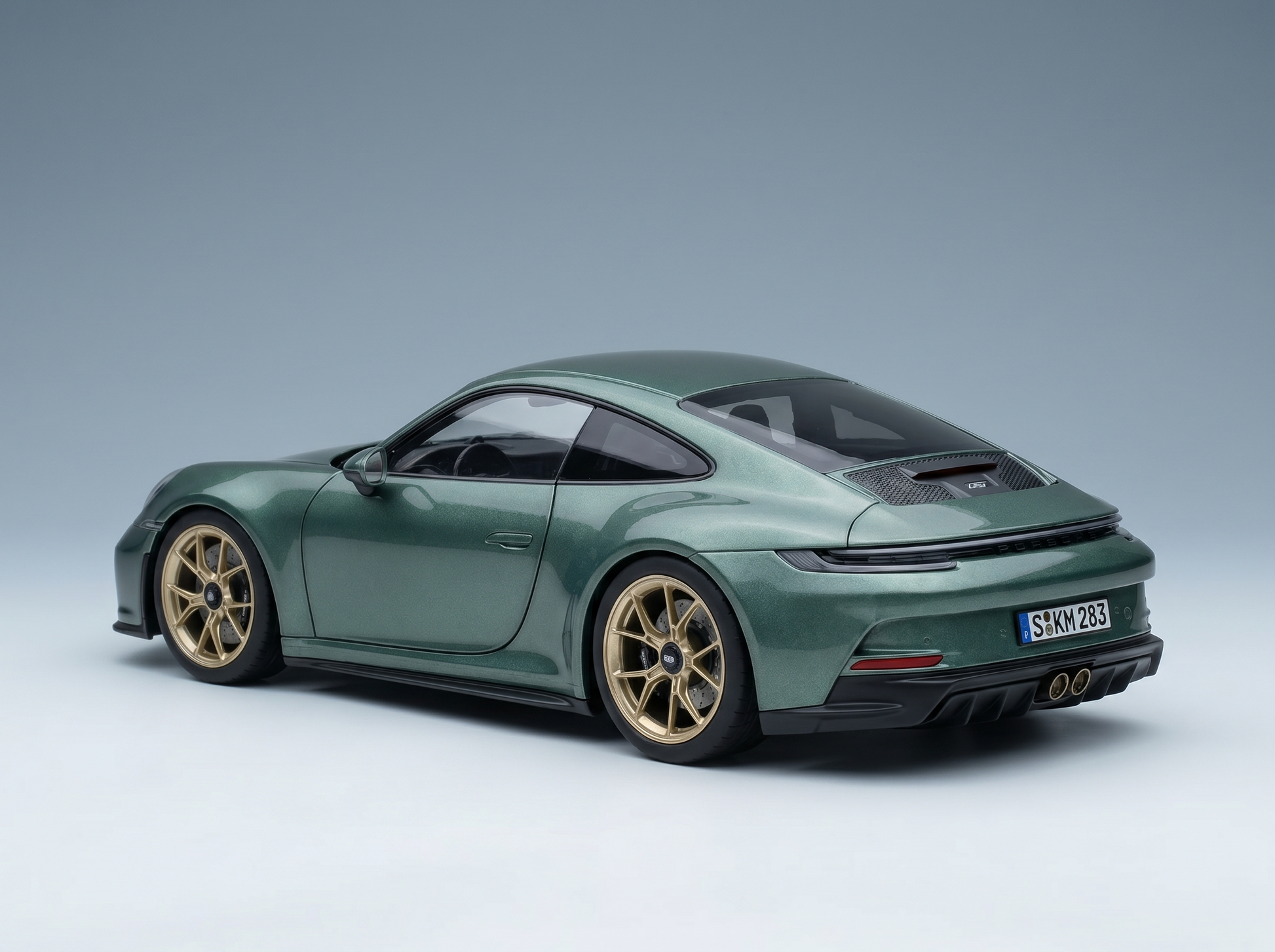 PORSCHE – 911 992 GT3 MIT TOURING COUPÉ 2021 – GRÜN MET Modellauto auf Vroomi