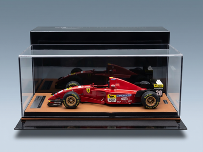 FERRARI – F1 412T2 N 28 GRAND PRIX VON JAPAN MIT REGENREIFEN 1995 GERHARD BERGER – ROT-SCHWARZ
