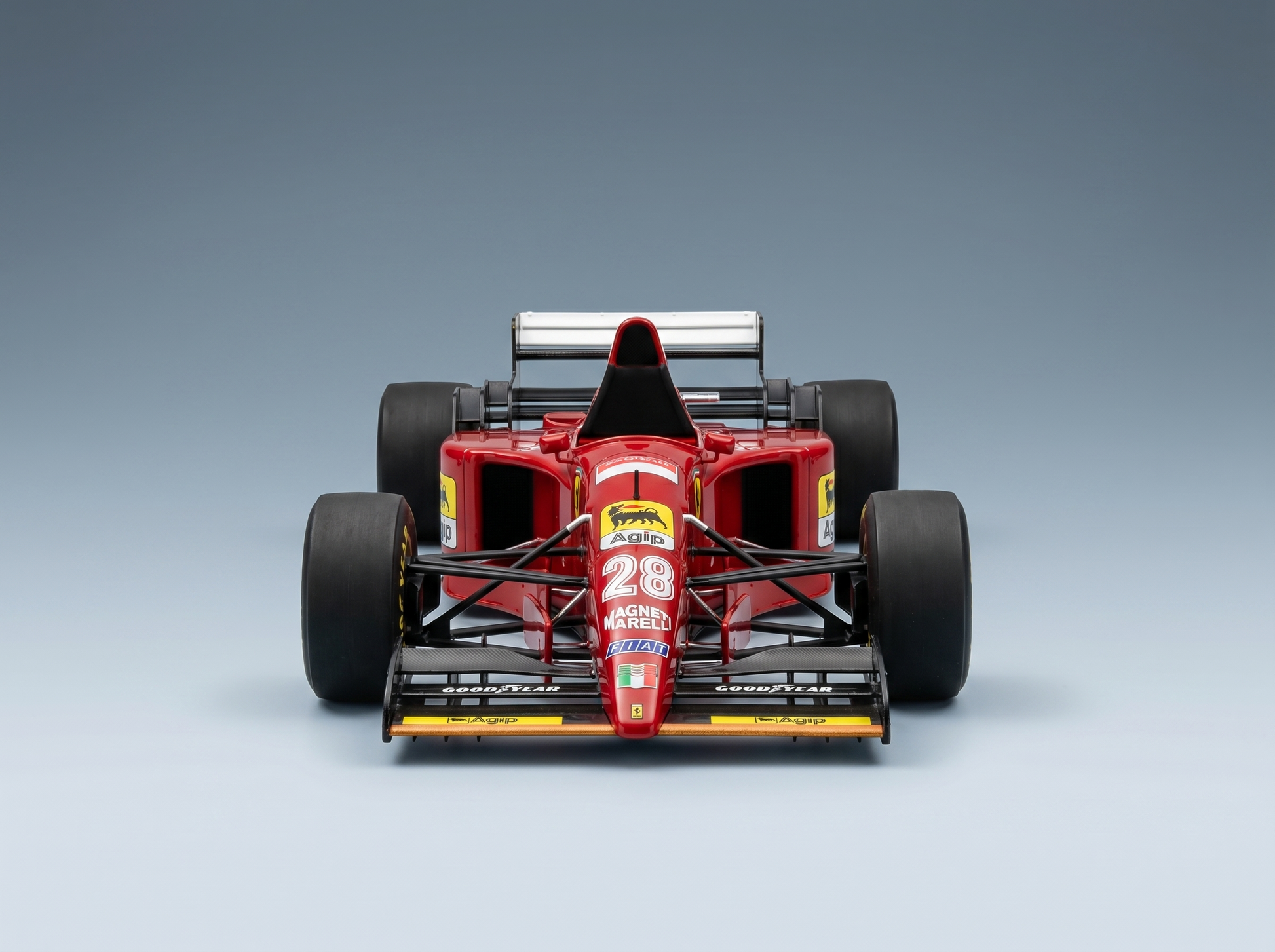 FERRARI - F1 412T2 N 28 MONACO GP 1995 GERHARD BERGER - RED BLACK Scale model car on Vroomi