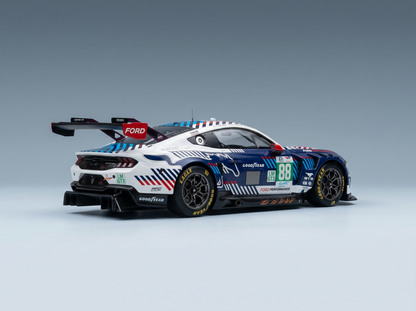 FORD USA - MUSTANG GT3 5.4L V8 TEAM PROTON COMPETITION N 88 24h LE MANS 2025 STEFANO GATTUSO - GIAMMARCO LEVORATO - DENNIS OLSEN - BLACK WHITE Scale model car on Vroomi