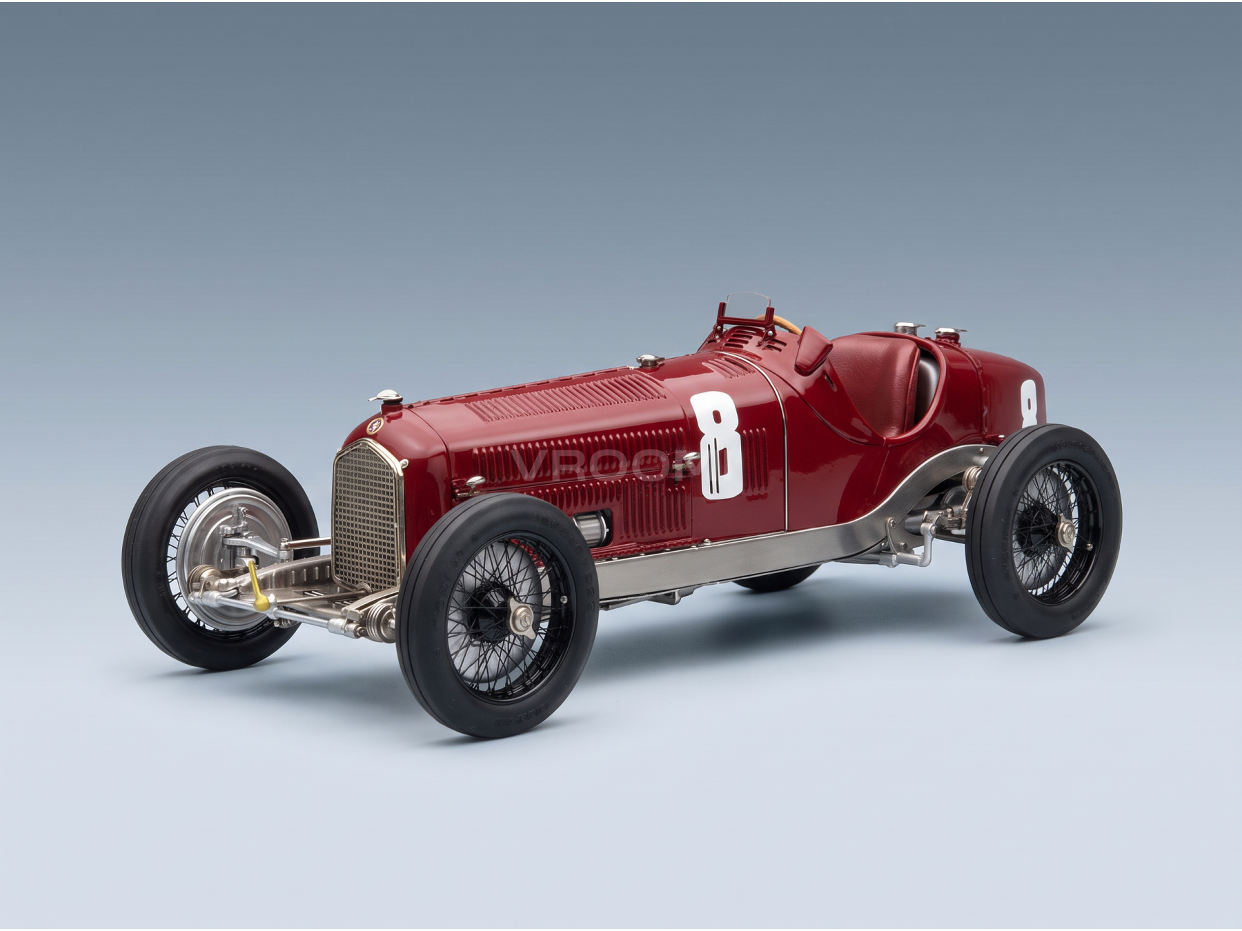 ALFA ROMEO - F1 P3 nr. 8 WINNAAR GP VAN ITALIË 1932 TAZIO NUVOLARI - ROOD - RACEWAGENS