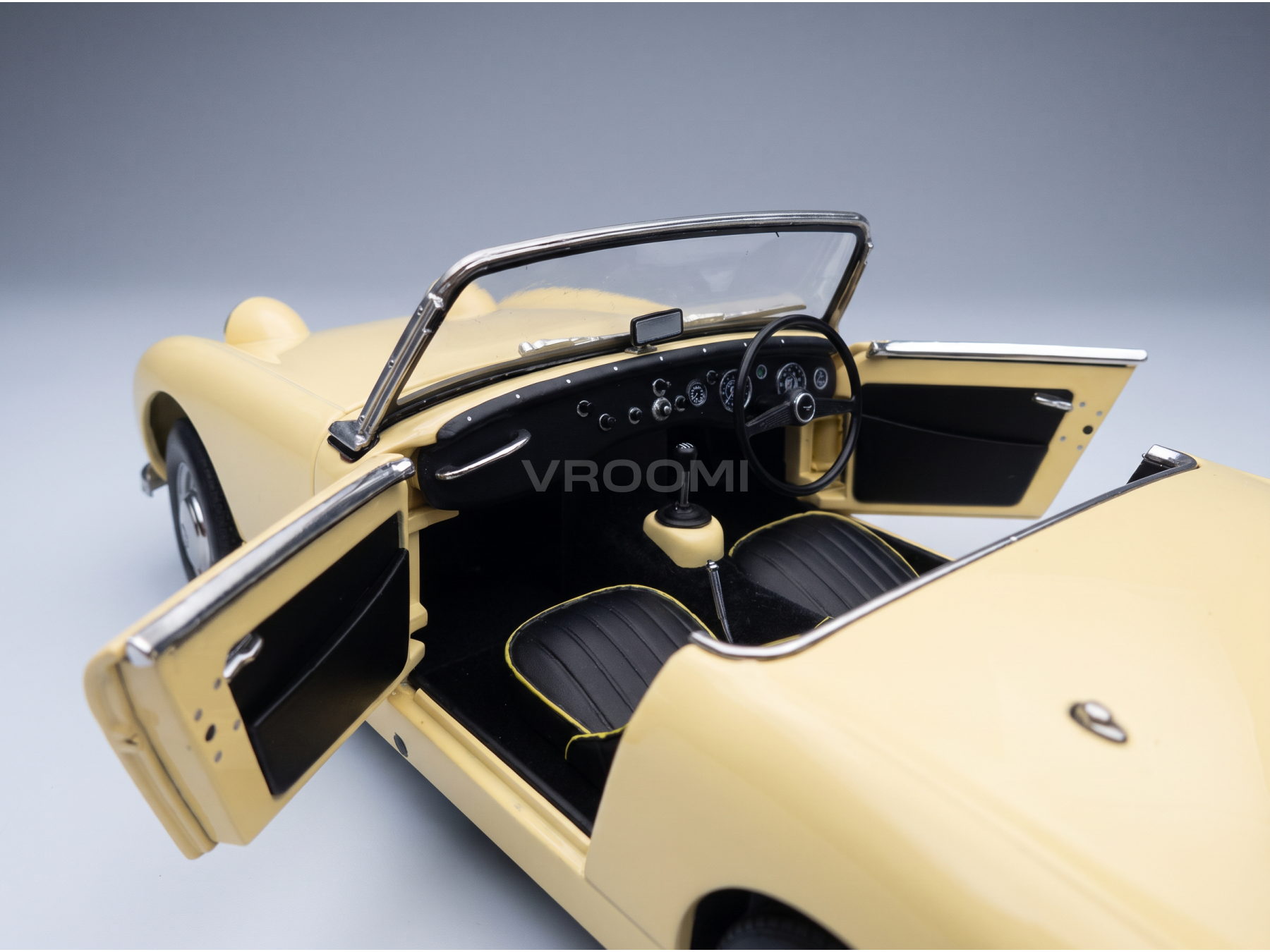 AUSTIN - HEALEY SPRITE OPEN - SPIDER 1958 - PRIMROSE GEEL - STRATAUTO'S