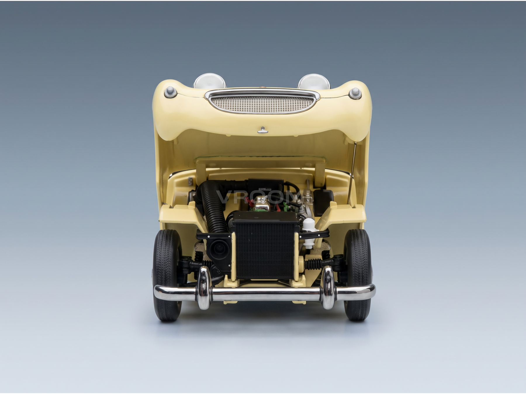 AUSTIN - HEALEY SPRITE OPEN - SPIDER 1958 - PRIMROSE GEEL - STRATAUTO'S