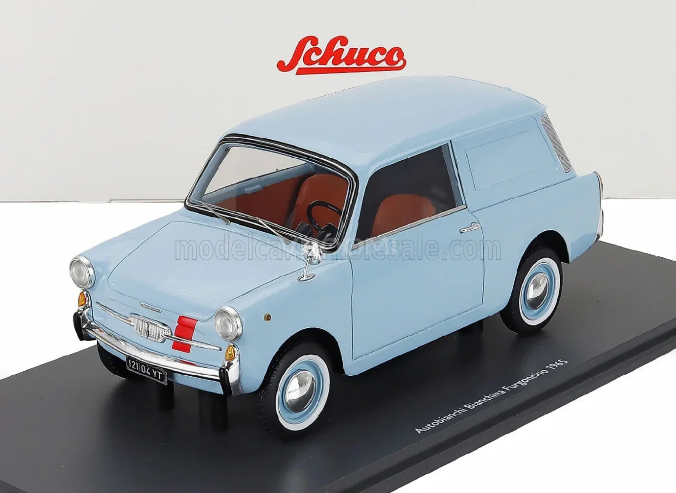 AUTOBIANCHI - BIANCHINA FURGONCINO VAN 1957 - BLEU CLAIR Vroomi - Boutique de modèles réduits de voitures