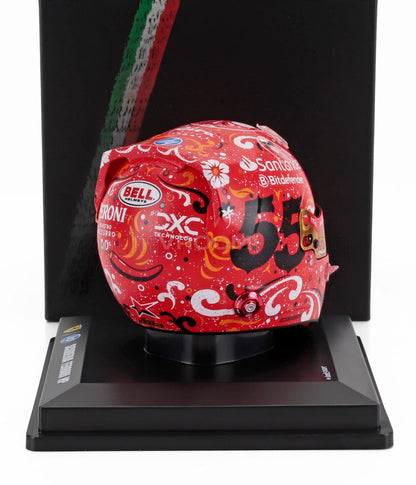 BELL HELMET - CASCO HELMET F1 CARLOS SAINZ TEAM FERRARI HP N 55 WINNER MEXICO GP 2024 - RED