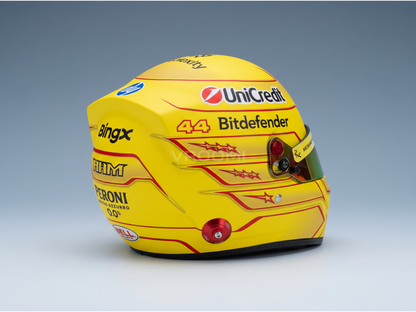 Gelber helmet Sponsorenlogos, Zubehör für Modellautos von Vroomi